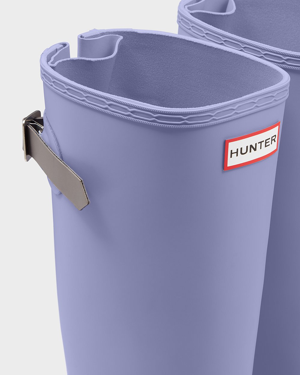 Uzun Yağmur Çizmeleri Bayan - Hunter Original Back Adjustable - Mor - BVU-928765